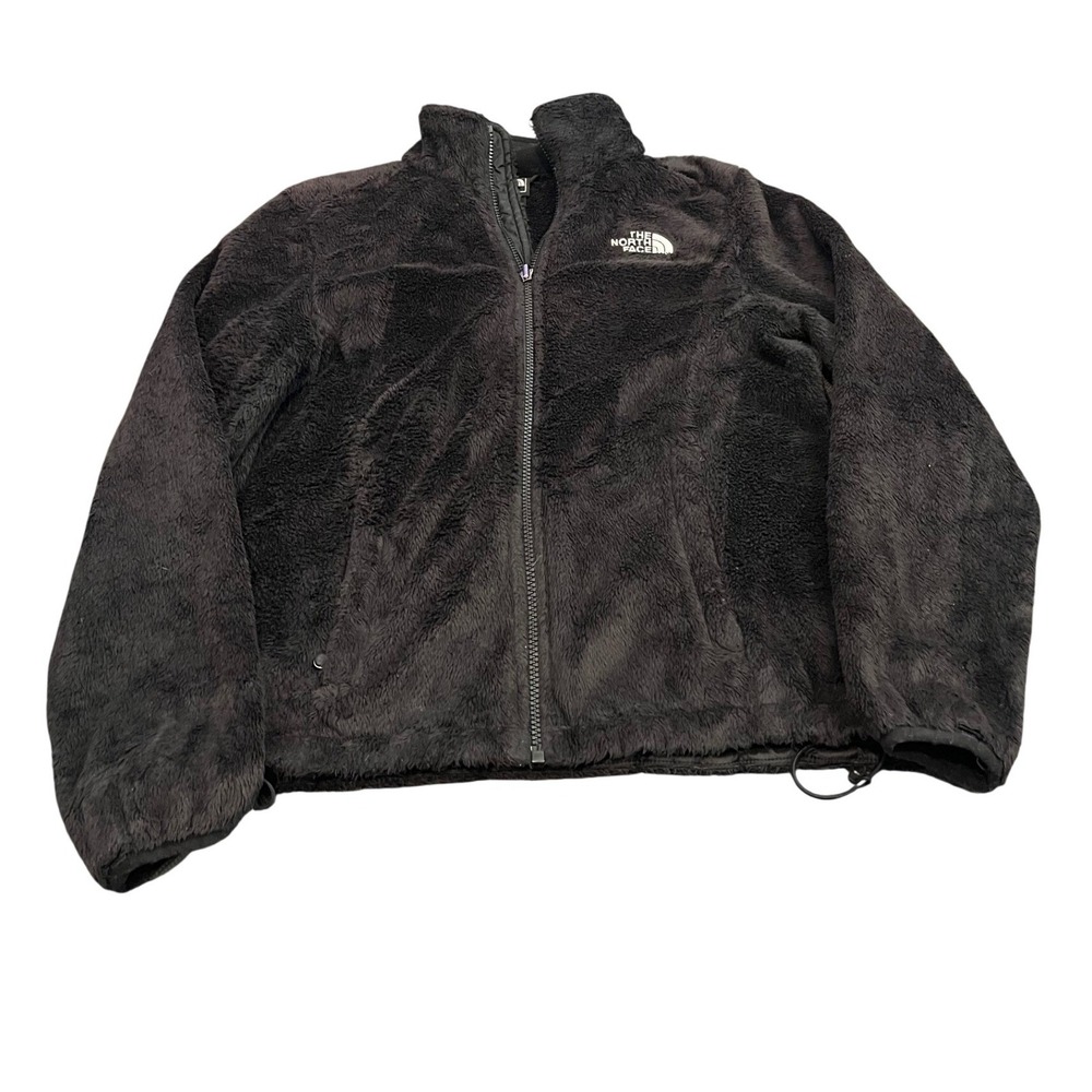 The North Face Osito Fleece Jacket Womens Small Black Full Zip Mock Neck Mockup